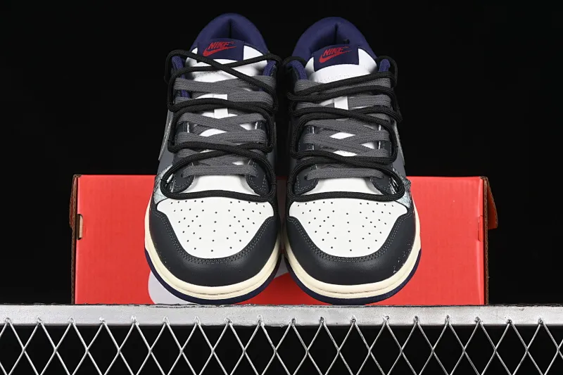 All Categories Nk SB Dunk Series Nk SB Dunk Low Low-top sneakers Nk Dunk Low Retro block Street retro Dark splash ink Leather cross SB low-top casual sneakers FV8106-181
